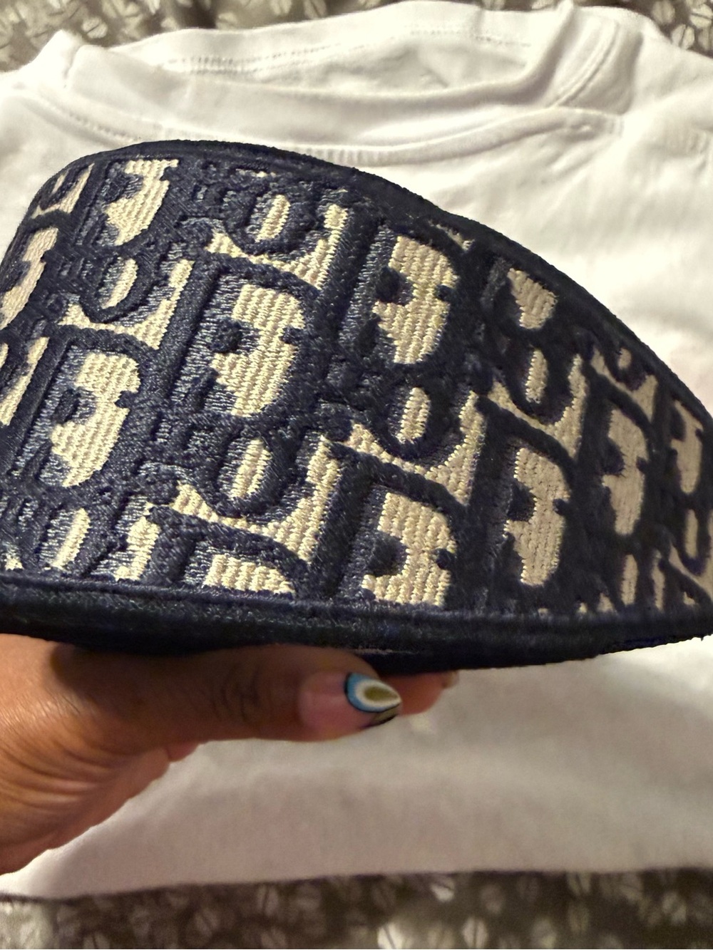 ❌❌❌SOLD❌❌❌Dior Oblique Navy Headband - Picture 10 of 11